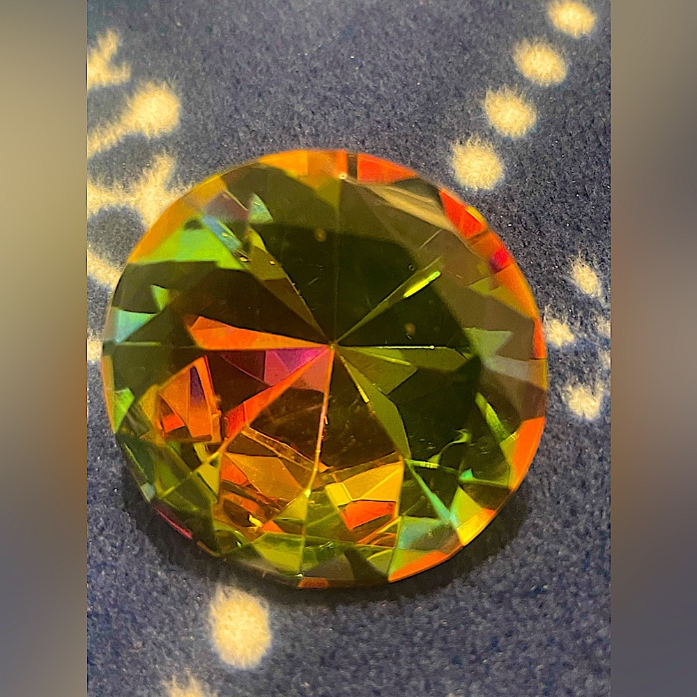 prismatic crystals Huge! available in 2 sizes: 2” OR  3" vintage by Gerson